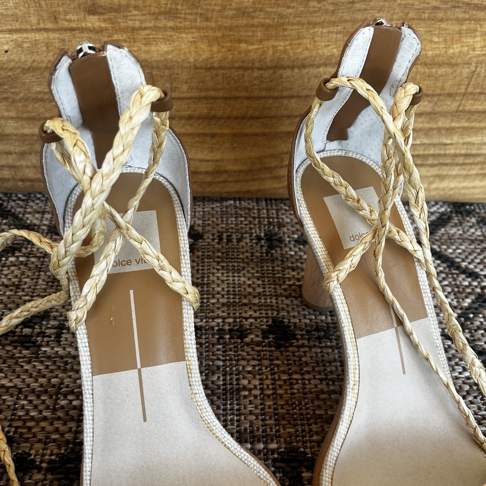 Dolce Vita Women's 9.5 Peach High Heel Sandals Ankle Straps Dressy 3.5" Heel - Picture 3 of 15
